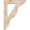 Ekena Millwork Funston Slat Smooth Bracket w/ Offset Brace, Douglas Fir, 7 1/2"W x 36"D x 48"H BKT0806X36X48FST06SDF - alternate 2